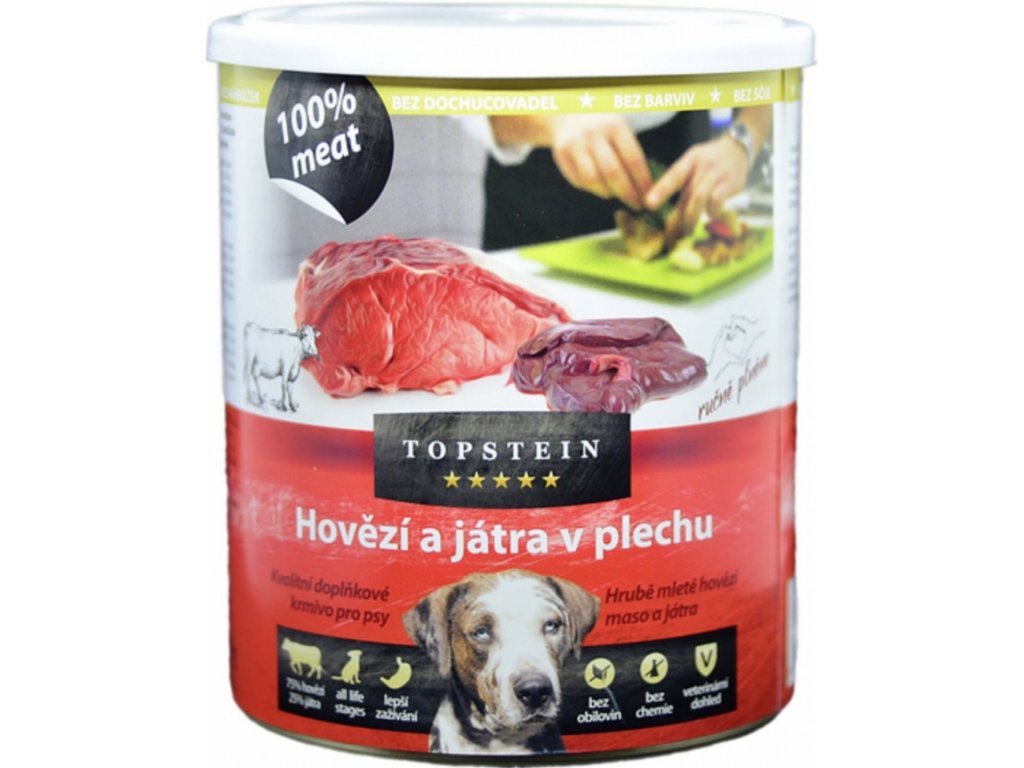 Topstein Hovězí s játry 800g